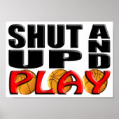 SCHUDDEN EN SPELEN (Basketball) Poster (Voorkant)