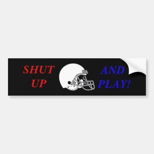SCHUDDEN EN SPELEN BUMPERSTICKER