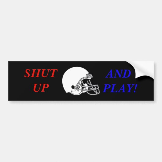 SCHUDDEN EN SPELEN BUMPERSTICKER (Voorkant)