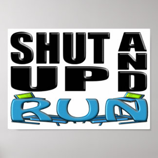 SCHUDDEN EN UITVOEREN (Treadmill) Poster