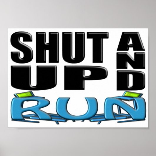 SCHUDDEN EN UITVOEREN (Treadmill) Poster (Voorkant)