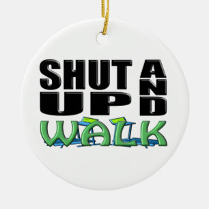 SCHUDDEN EN WALK (Treadmill) Keramisch Ornament