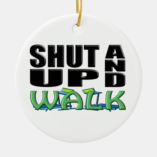 SCHUDDEN EN WALK (Treadmill) Keramisch Ornament (Voorkant)