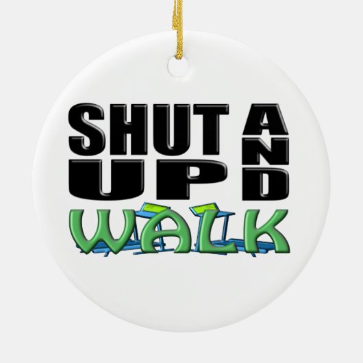 SCHUDDEN EN WALK (Treadmill) Keramisch Ornament (Achterkant)