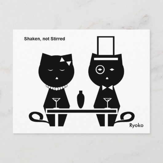 Schudden, geen Stirred Briefkaart (Voorkant)
