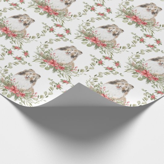 Schudden in een kerstmis cadeaupapier (Hoek)