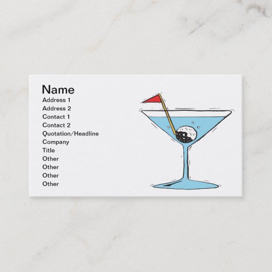 Schudden niet geroerd visitekaartje (Voorkant)