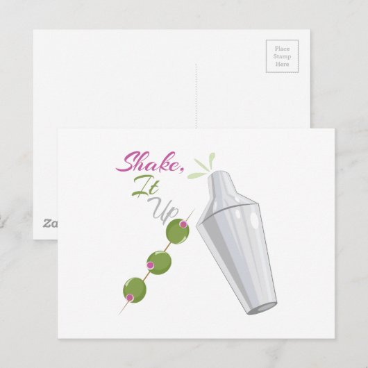 Schudden, omhoog briefkaart (Voorkant / Achterkant)