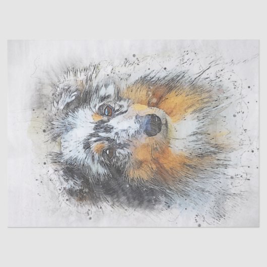 Schudden - Shetland Sheepdog Decoupage Tissuepapier (Voorkant)