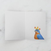 Schudden van de blauwvogelkaart kaart (Binnen)