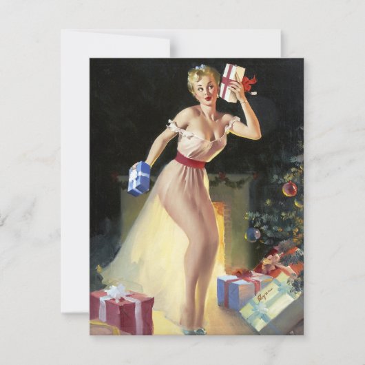 Schudden van de cadeaus pin omhoog kaart (Voorkant)