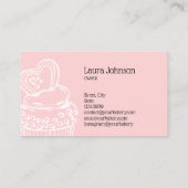 Schuddergebak en snoepkoeken voor thuisbakkerij visitekaartje (Achterkant)