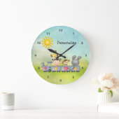 Schuddieren en meisjes op trein grote klok (Huis)