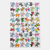 Schuddoeken voor vliegende varkens theedoek (Verticaal)