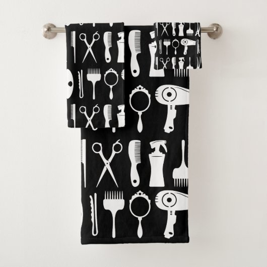 Schuddoezelset voor haarstylist gereedschap bad handdoek (Insitu)