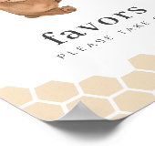 Schudendaagse bangbord voor honing Beer Poster (Hoek)