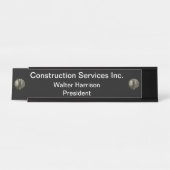 Schudendk bouwwerkzaamheden bureau naambordje (Voorkant)