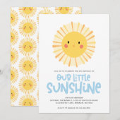 Schudgeel zonnescherm verjaardagsfeest (Voorkant / Achterkant)