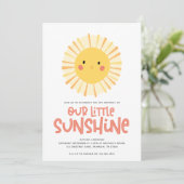 Schudgeel zonnescherm verjaardagsfeest (Staand voorkant)