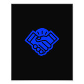 schudhand foto afdruk (Voorkant)