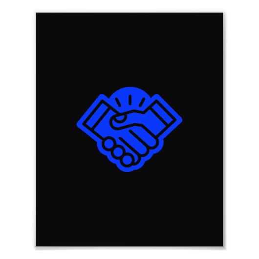 schudhand foto afdruk (Voorkant)