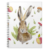 Schudhazen met een achtergrond van appels en padde notitieboek (Voorkant)