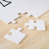 Schudjongen en meisje liefdesdoedelen legpuzzel (Zijkant)