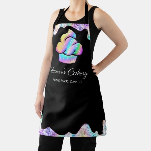 Schudkaak gebakken brood, holografische schijven,  schort (Insitu)