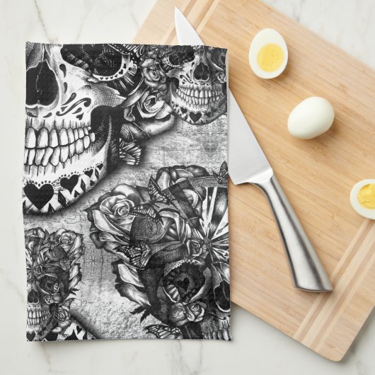 Schudkeelpatroon Theedoek (Quarter Fold)