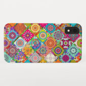 Schudkleurig naadloos decoratief patroon Case-Mate iPhone case (Achterkant (horizontaal))