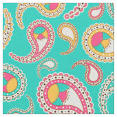 Schudkleurig  paisleypatroon stof (Close Up)