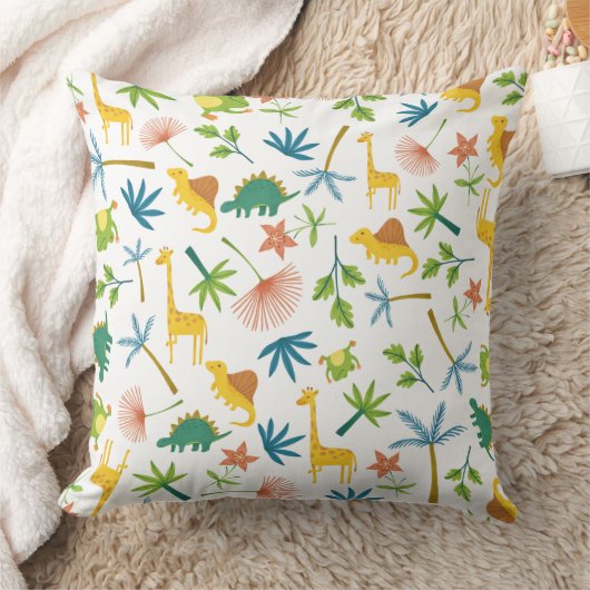 Schudkleurige safari-bossen van kinder kwekerijen kussen (Deken)