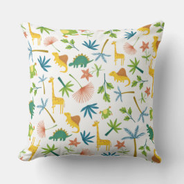 Schudkleurige safari-bossen van kinder kwekerijen kussen