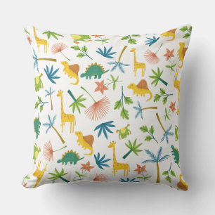 Schudkleurige safari-bossen van kinder kwekerijen kussen