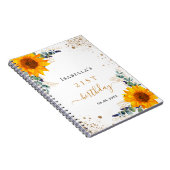 Schudkopje op de verjaardag van het gastboek notitieboek (Rechterzijde)