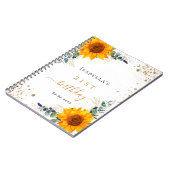 Schudkopje op de verjaardag van het gastboek notitieboek (Linkerzijde)