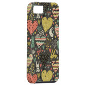 Schudliefdesbundelpatroon met harten Case-Mate iPhone case (Back/Rechts)