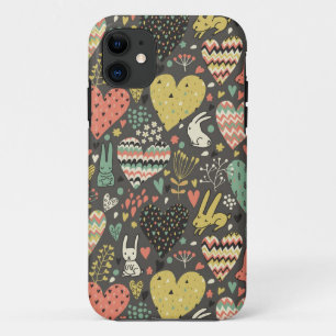 Schudliefdesbundelpatroon met harten Case-Mate iPhone case