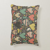 Schudliefdesbundelpatroon met harten decoratief kussen (Achterkant (Verticaal))