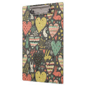 Schudliefdesbundelpatroon met harten klembord (Links)