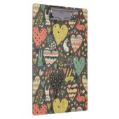 Schudliefdesbundelpatroon met harten klembord (Rechts)