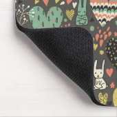 Schudliefdesbundelpatroon met harten muismat (Hoek)