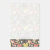 Schudliefdesbundelpatroon met harten post-it® notes (Voorkant)