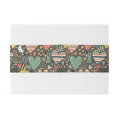 Schudliefdesbundelpatroon met harten uitnodigingen wikkel (Achterkant Voorbeeld)