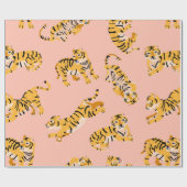 Schudloze vormgeving voor tijgers cadeaupapier (Vlak)