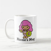 Schudmeisje Lifeguard met levenspaar Koffiemok (Links)