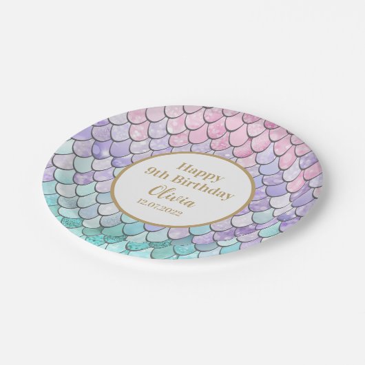Schudmeisjes 9e geboortedatum Zeemeerdag Papieren Bordje (Gekanteld)
