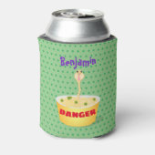 Schudnoedels, cartoon illustratie humor blikjeskoeler (Blikje Achterkant)