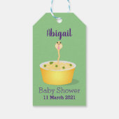 Schudnoedels, cartoon illustratie humor cadeaulabel (Achterkant)