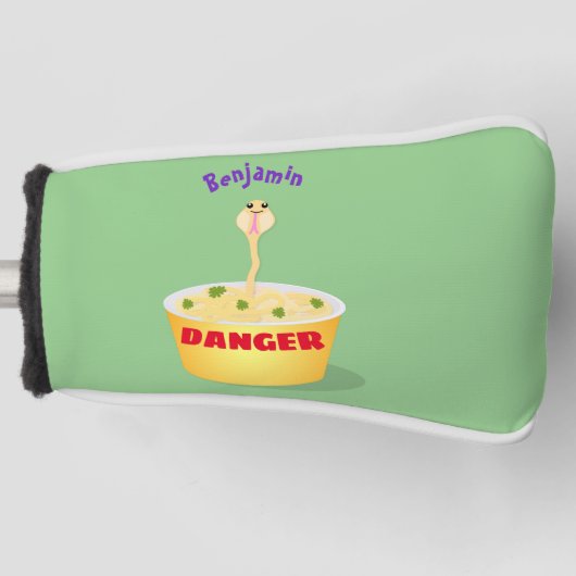 Schudnoedels, cartoon illustratie humor golfheadcover (Voorkant)